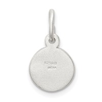 Sterling Silver D C Cherub Disk Charm view 4