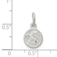 Sterling Silver D C Cherub Disk Charm view 3