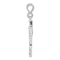 Sterling Silver Nugget Cross Pendant view 2