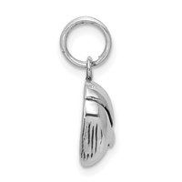 Sterling Silver Antiqued Whale Charm view 2