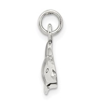Sterling Silver Antique Shark Charm view 2