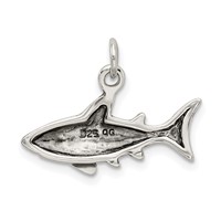 Sterling Silver Antique Shark Charm view 4