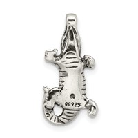 Sterling Silver Antiqued Alligator Chain Slide view 4