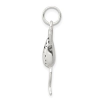 Sterling Silver Rhodium-plated Mouse Charm view 2