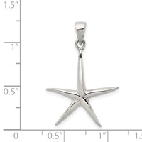 Sterling Silver Starfish Pendant view 3