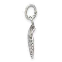 Sterling Silver Antiqued Sea Shell Charm view 2