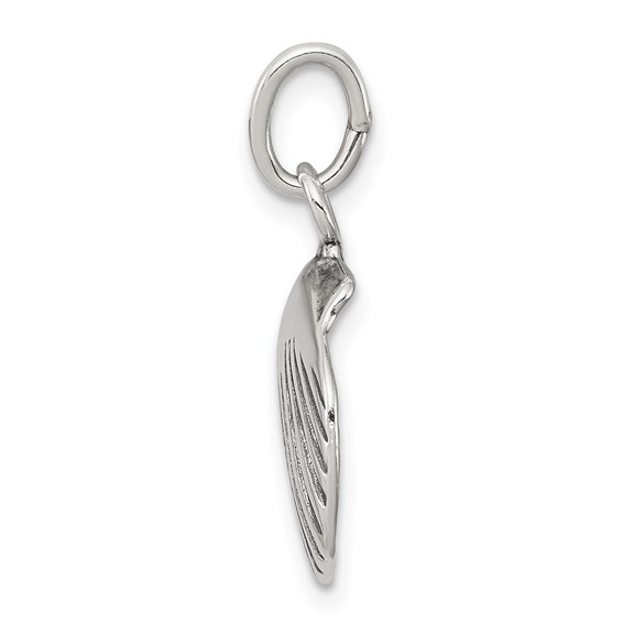 Sterling Silver Antiqued Sea Shell Charm