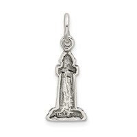 Sterling Silver Antiqued Lighthouse Charm view 4