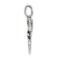 Sterling Silver Antiqued Mermaid Pendant view 2