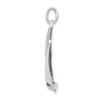 Sterling Silver Antiqued Sailboat Charm view 2