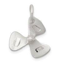 Sterling Silver 3D D C Boat Propeller Charm view 1