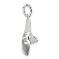 Sterling Silver 3D Antiqued Large Boat Propeller Charm view 2