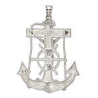Sterling Silver Mariner Cross Pendant view 3