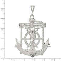 Sterling Silver Mariner Cross Pendant view 4