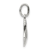 Sterling Silver Antiqued Swan Charm view 2