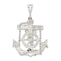 Sterling Silver Mariner Cross Pendant view 3