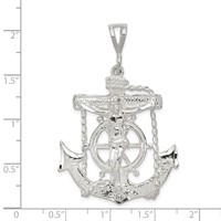 Sterling Silver Mariner Cross Pendant view 4