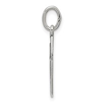 Sterling Silver Antiqued Crane in Oval Frame Charm view 2