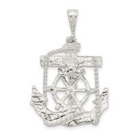 Sterling Silver Mariner Cross Pendant view 3