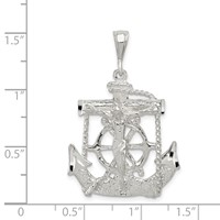Sterling Silver Mariner Cross Pendant view 4