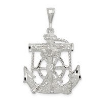 Sterling Silver Mariner Cross Pendant view 1