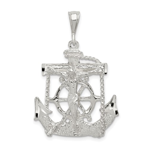 Sterling Silver Mariner Cross Pendant