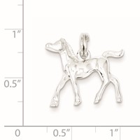 Sterling Silver Horse Charm view 2