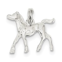 Sterling Silver Horse Charm view 1