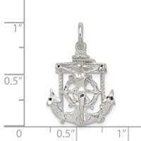 Sterling Silver Mariner Cross Pendant view 4