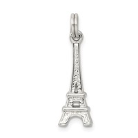 Sterling Silver Rhodium-plated Eiffel Tower Charm view 4