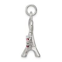 Sterling Silver Multi-color Preciosa Crystal Paris Charm view 2