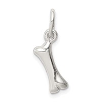 Sterling Silver Polished Bone Charm view 4
