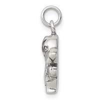 Sterling Silver Antique St. Bernard Charm view 2