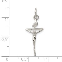 Sterling Silver Inri Crucifix Pendant view 3