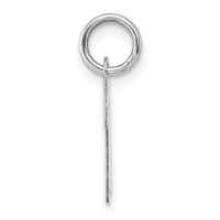 Sterling Silver Rhodium-plated Script Letter K Initial Charm view 2
