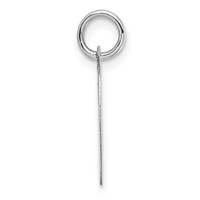 Sterling Silver Rhodium-plated Script Letter C Initial Charm view 2