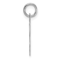 Sterling Silver Rhodium-plated Script Letter E Initial Charm view 2