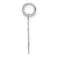 Sterling Silver Rhodium-plated Script Letter H Initial Charm view 2