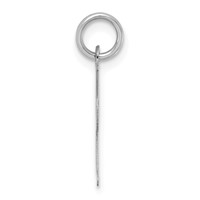 Sterling Silver Rhodium-plated Script Letter I Initial Charm view 2