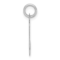 Sterling Silver Rhodium-plated Script Letter J Initial Charm view 2