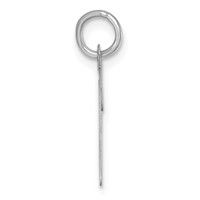 Sterling Silver Rhodium-plated Script Letter K Initial Charm view 2