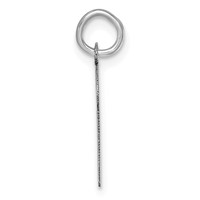Sterling Silver Rhodium-plated Script Letter R Initial Charm view 2