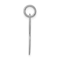 Sterling Silver Rhodium-plated Script Letter B Initial Charm view 2