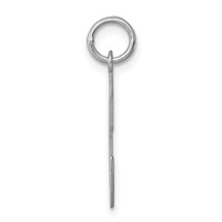 Sterling Silver Rhodium-plated Script Letter C Initial Charm view 2