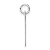 Sterling Silver Rhodium-plated Script Letter F Initial Charm view 2