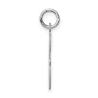 Sterling Silver Rhodium-plated Script Letter G Initial Charm view 2