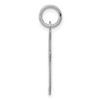 Sterling Silver Rhodium-plated Script Letter I Initial Charm view 2