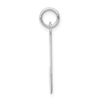 Sterling Silver Rhodium-plated Script Letter J Initial Charm view 2