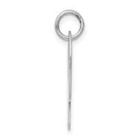 Sterling Silver Rhodium-plated Script Letter P Initial Charm view 2