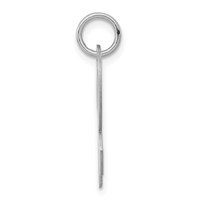 Sterling Silver Rhodium-plated Script Letter R Initial Charm view 2